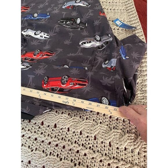David Carey Originals Mustang Print Button-Up Short Sleeve Shirt Men's sz XL blk - Picture 6 of 14